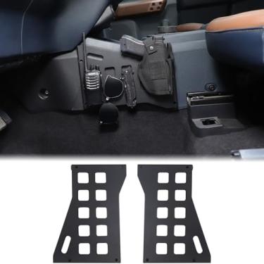 Imagem de Aunginsy Defletor de armazenamento do painel de câmbio lateral do console central compatível com Ford Maverick 2022-2025 organizador de controle central de alumínio para carro armazenamento modular
