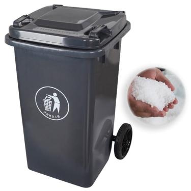 Imagem de Lixeira Externa 100L 120L 240L Com Rodas Lata Lixo Grande Para Serviços Pesados Com Tampa Lata Lixo Comercial Para Varanda Quintal Deck Pátio(Black,140L)