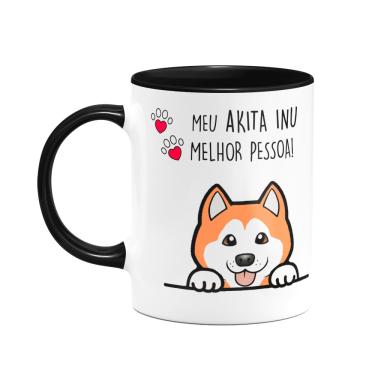 Imagem de Caneca Dog - Meu Akita Inu, melhor pessoa! B-black