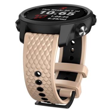 Imagem de ISABAKE Pulseira de relógio de 20 mm compatível com Coros Pace 2/Coros Apex 42 mm/Apex 2, pulseira de substituição de silicone macio de liberação rápida para relógio inteligente Coros Pace 2 feminino