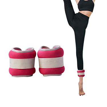 Imagem de Pesos de pulso para mulheres, conjunto de pesos de tornozelo para crianças, 2 x 0,3 kg/0,5 kg, par de pulseiras ajustáveis, perfeito para dança, exercícios aeróbicos, ginástica (tamanho: solteiro 0,5