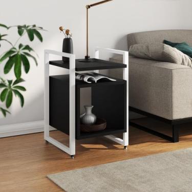 Imagem de Mesa de Apoio Cabeceira Baú de Cama para Quarto Industrial Marrocos Ba