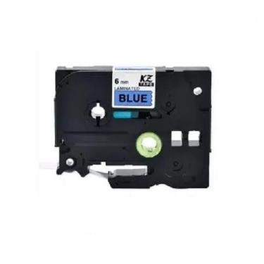 Imagem de Fita Compatível Brother Tz Tze 511 Azul Letra Preta 6mm - Genérica Bro