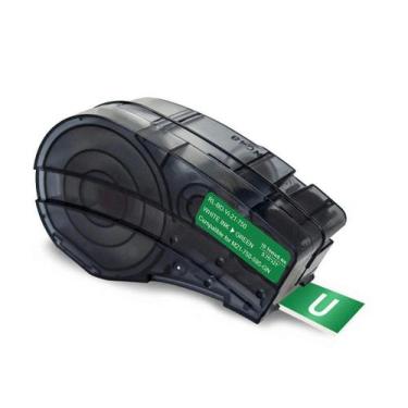 Imagem de Fita Compatível Brady Vinil M21-750-595-GN Verde Letra Branca 19mm - G