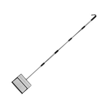 Imagem de Ioensy Pá para esterco de aves de 25 cm, ferramenta de limpeza de pasto, versátil e leve, pá para limpeza de galinheiros, 33,5-68,9 polegadas, extensível