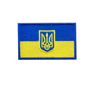 Imagem de Ruoming Ruoming 1 peça bandeira nacional 5 adesivos de ferro, 8 x 5 cm, adesivos bordados para roupas, bolsas (Ucrânia)