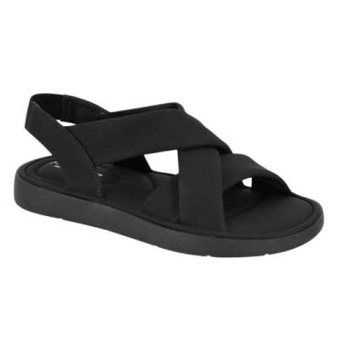 Imagem de Sandália Modare Feminina Rasteira Casual Ultraconforto 7208.102, Preto