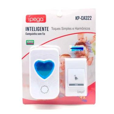 Imagem de Campainha Inteligente sem fio longo alcance Ípega Kp-ca322
