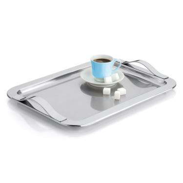 Imagem de Bandeja Santorini 35cm Inox Servir Chá Café Multiuso Forma