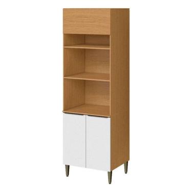 Imagem de Armário Paneleiro Torre Quente Duplo Forno Luana 2006801 Atacama Branco - Aramóveis