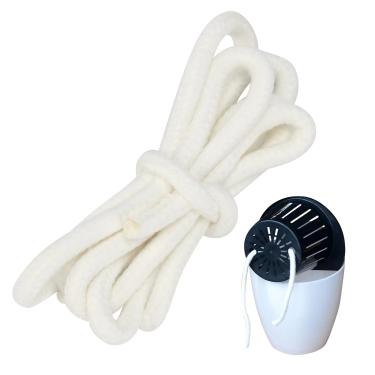 Imagem de KVMORZE Cabo de pavio autoirrigável para plantas de 15,2 m 1/10.2 cm para férias, sistema de dispositivo de irrigação automática, corda de pavio capilar para vaso de plantas, bebedouro automático por