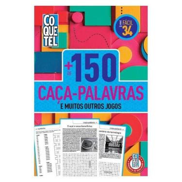 Imagem de Livro Coquetel + 150 Caça-Palavras Fácil 34 - Vol. 34