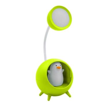 Imagem de Luminaria Mesa Usb Portatil Articulavel Abajur Verde