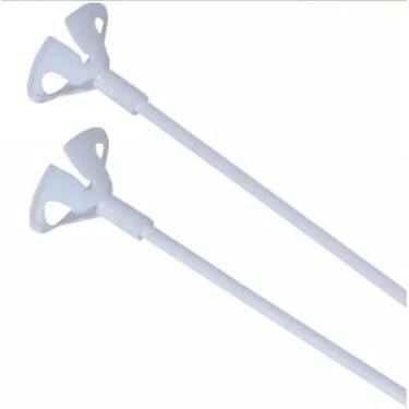 Imagem de kit c/100 Vareta Pega Balão 30cm Suporte Hastes Balões Bexigas