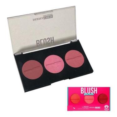 Imagem de Paleta Trio Blush Dermachem Acabamento Matte Po Maquiagem 