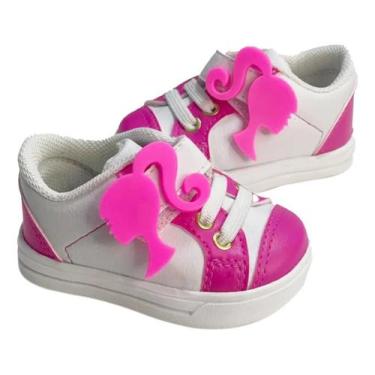 Imagem de Tênis Sapatinhos De Bebe Menina Calçados Infantil Rosto Barbbiee, 22