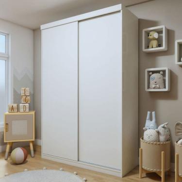 Imagem de Guarda-Roupa Infantil Elara 2 Portas 2 Gavetas Branco - Minastex