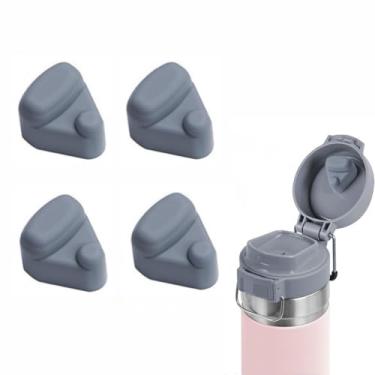 Imagem de 4 peças de rolha de substituição compatível com Stanley Quick FILP GO 680.4 g 1,020.6 g, tampa de garrafa de água à prova de vazamento, tampa superior para garrafa de água Stanley Quick FLIP GO 24