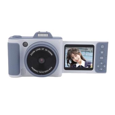 Imagem de Fockety Câmera Digital para Fotografia, Câmera VLOG de Zoom Digital de 2,5k 66mp 16x Com Tela de Deslizamento de 2,4in 180 ° e Luz de Enchimento de LED, Câmeras de Vídeo para Viagens (32G cartão de