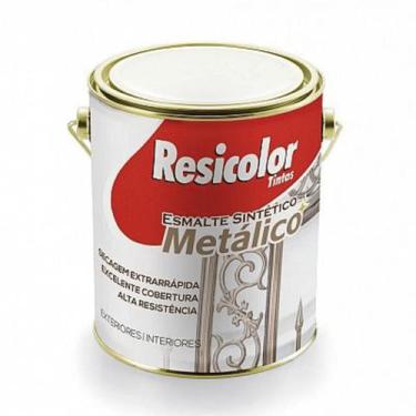 Imagem de Esmalte Sintético Metálico 900 ML Resicolor Prata Lunar - Amarelo Ouro