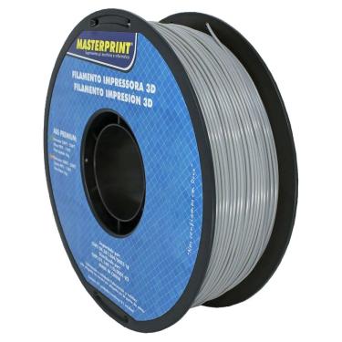 Imagem de Filamento 3D - ABS Premium Cinza Rolo 1KG (1.75mm)