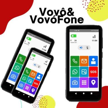 Imagem de Celular vovô&vovófone 32gb tela 6.1 icones grandes botão sos zap - Mot