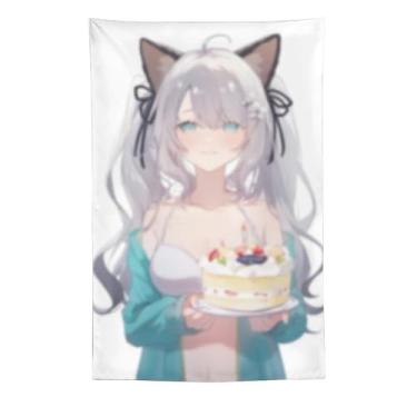 Imagem de LIEGBMEU Sexy Bikini Hot Anime Girl Tapeçaria 152.4 cm x 228.6 cm Interior Exterior Wall Quilt Art Decoração de Tapeçaria Caprichosa, AF136