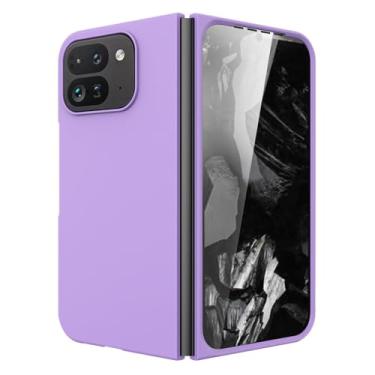 Imagem de LTLMYDAM Capa elegante para Google Pixel 10 Pro Fold, PC fosco ultrafina e leve com tudo incluído, capa protetora de tela, roxa, 10 Pro Fold