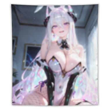 Imagem de LIEGBMEU Sexy Bikini Hot Anime Girl Tapeçaria 127.0 cmx152.4 cm Interior Exterior Wall Quilt Art Decoração de Tapeçaria Caprichosa, AF156