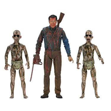 Imagem de NECA Boneco Bloody Ash vs Demon Spawn (pacote com 3), 18 cm