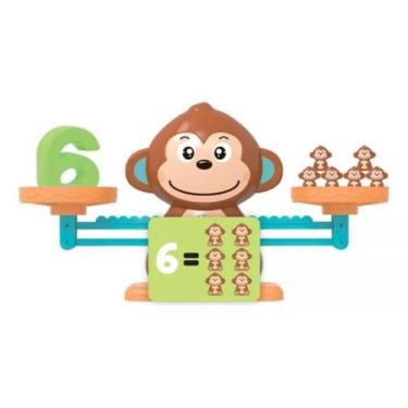 Imagem de Brinquedo Educativo Balança Matemática do Macaco Interativo - Polibrin