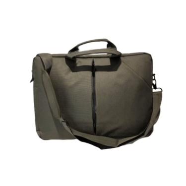 Imagem de Bolsa Transversal Notebook Pasta Mala Resistente Lisa Verde Escuro