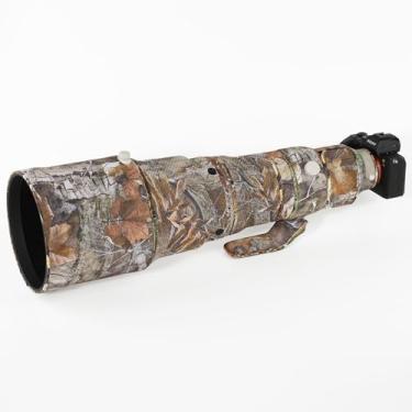 Imagem de CHASING BIRDS Capa protetora de lente impermeável camuflada para Sony FE 600 mm F4 GM OSS capa protetora de lente à prova de chuva (camuflagem floresta, com TC 1,4X (SEL14TC))