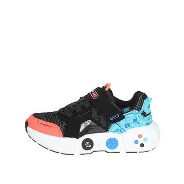 Imagem de Skechers Tênis infantil unissex Gametronix, Preto/Multi, 1 Little Kid