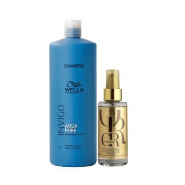 Imagem de Wella Acqua Pure Sh 1000ml + Oleo 100ml - Wella profissional