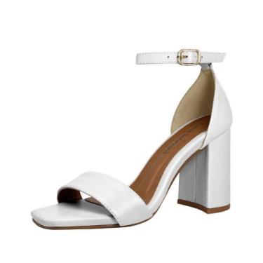Imagem de Sandália Salto Alto Grosso Luiza Sobreira Branca Mod. 2123, 35