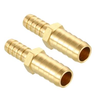 Imagem de Kozelo Pacote com 2 acessórios de mangueira de latão Farpas de mangueira de 2,5 cm para conexões de 3/10.2 cm para máquinas domésticas, banheiras de massagem e sistemas de irrigação