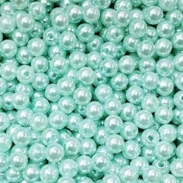 Imagem de PÉROLA DE ABS LISA Nº 06 20G PEROLA 6 MM - LADEIRA BIJUTERIAS, VERDE Á