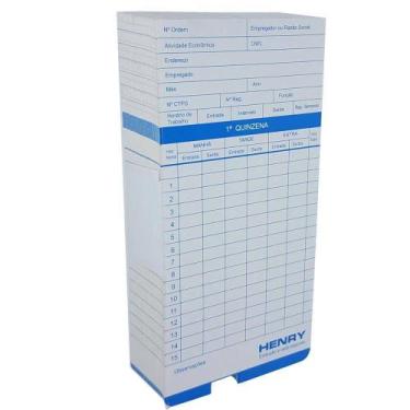 Imagem de Cartão ponto relógio cartográfico - 100 unidades - Henry Milponto