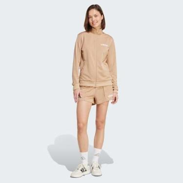 Imagem de Agasalho Adidas Curto Feminino Bege, M
