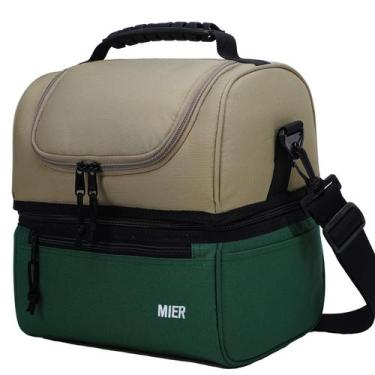 Imagem de Lancheira Isolada MIER Lancheira Cooler Tote Army Green