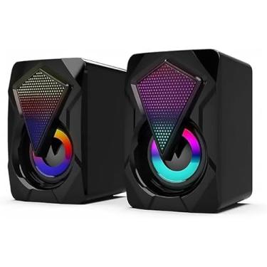 Imagem de Caixa de Som para Computador PC Gamer Com Fio LED RGB