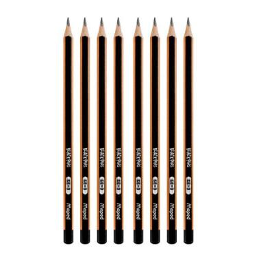 Imagem de Kit Lápis Preto 6B Black Peps Triangular Ergonômico (4 - 8 ou 12) Unid