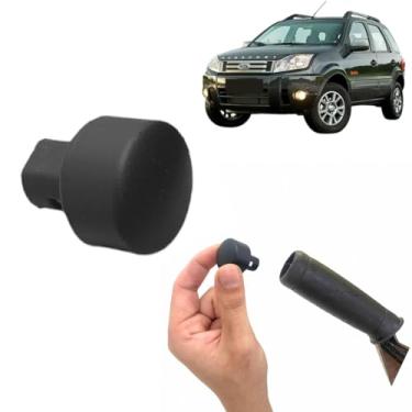 Imagem de Pino Botão Aciona E Trava Alavanca Freio De Estacionamento Compatível Com Eco Sport Xls 2008 Á 2012 (PRETO FOSCO)