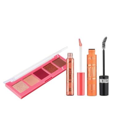Imagem de Vult Combo Make: Paleta de Sombras Soleil Sunset 3g + Gloss Labial Praiana Soleil Sunset 5,2ml + Máscara de Cílios Extreme Iconic 10g