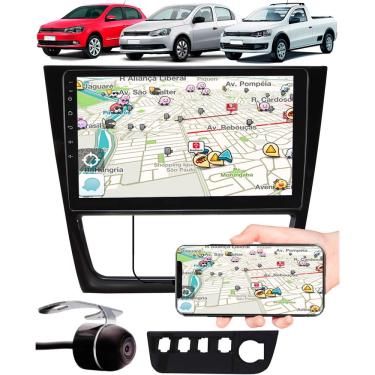 Imagem de Multimídia 9" Polegadas Vw Gol Saveiro Voyage G6 Espelhamento USB Bluetooth + Moldura Painel + Câmera de Ré
