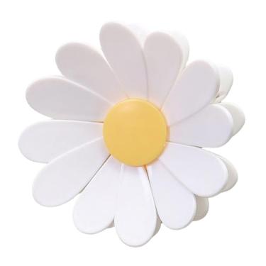 Imagem de ＫＬＫＣＭＳ Clipes de saco de borboleta de flor para decoração de geladeira com fecho hermético, clipe de vedação de saco criativo para cozinha, Branco