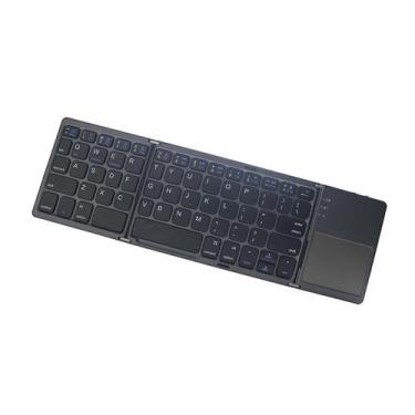 Imagem de Teclado Bluetooth dobrável Mini Bt Teclado Sem Fio Portátil Com Touchp