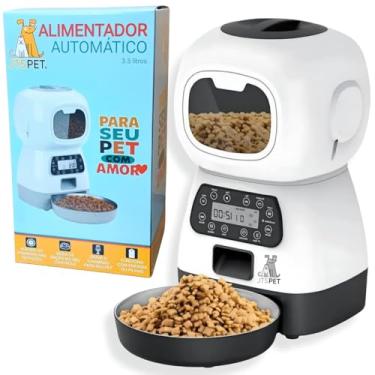 Imagem de Alimentador Comedouro Automático Programável Cães Gatos Pet Animais de Pequeno e Médio Porte - com Nota Fiscal - JTS PET - no Brasil