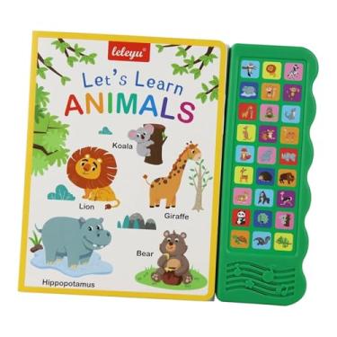 Imagem de menolana Livro de sons de palavras em inglês, livro de áudio interativo, aprendizagem precoce, educação infantil, brinquedo para crianças, aprenda as primeiras, Animais Selvagens
